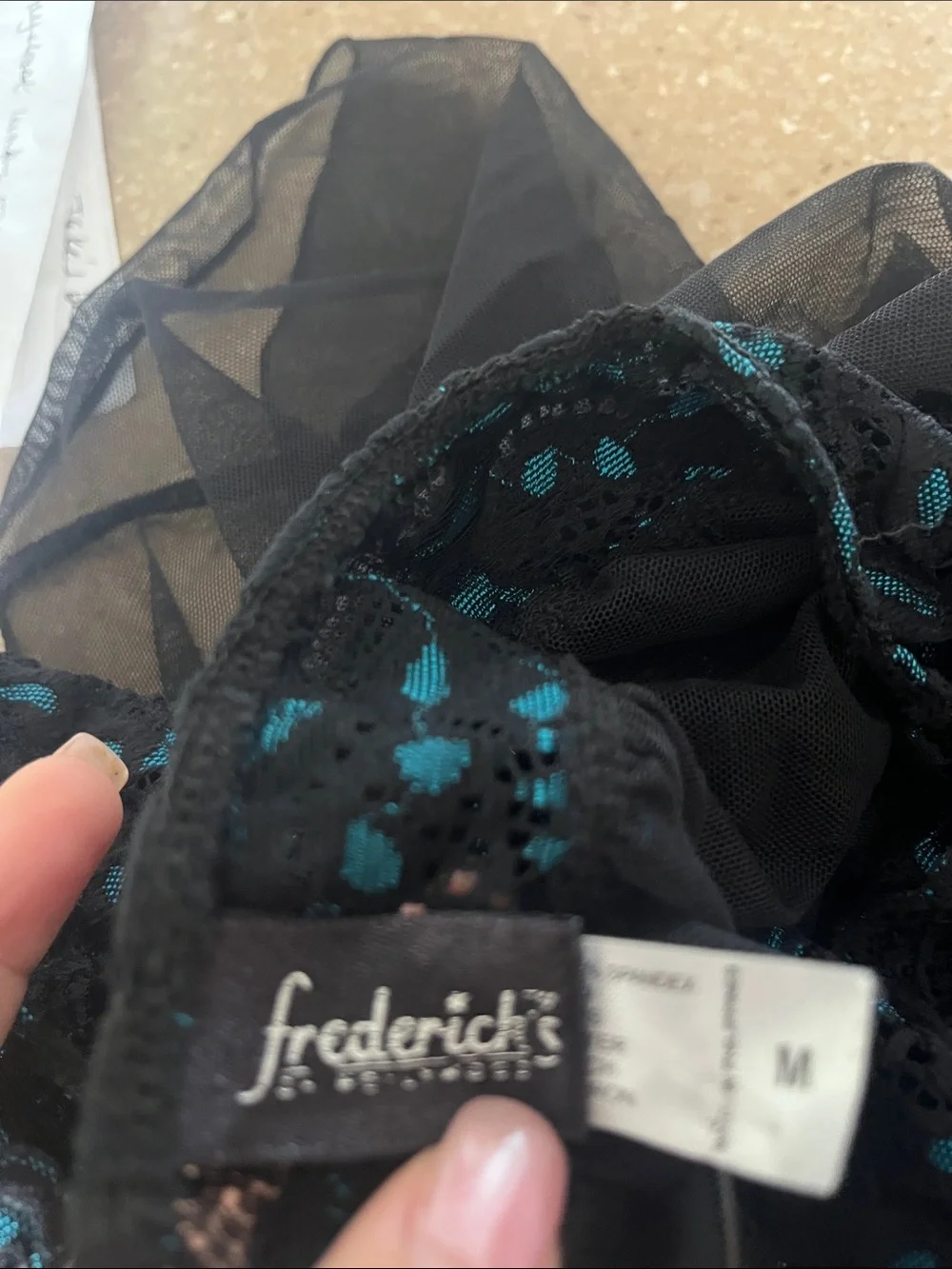 Sexy Frederick’s of Hollywood Sheer Babydoll Chemise